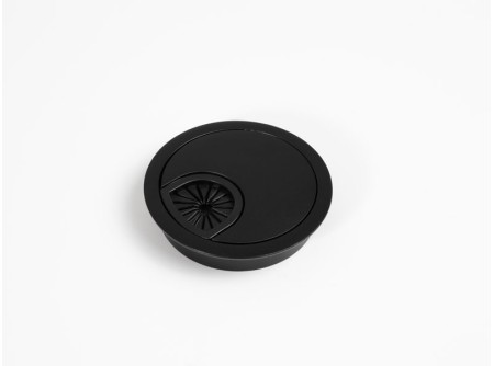 IRODAI KELLÉK KÁBELKIVEZETŐ 30129B FEKETE 60MM
