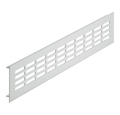 AJTÓLAP KELLÉK SZELLŐZŐRÁCS ALU F1 800X400MM EZÜST