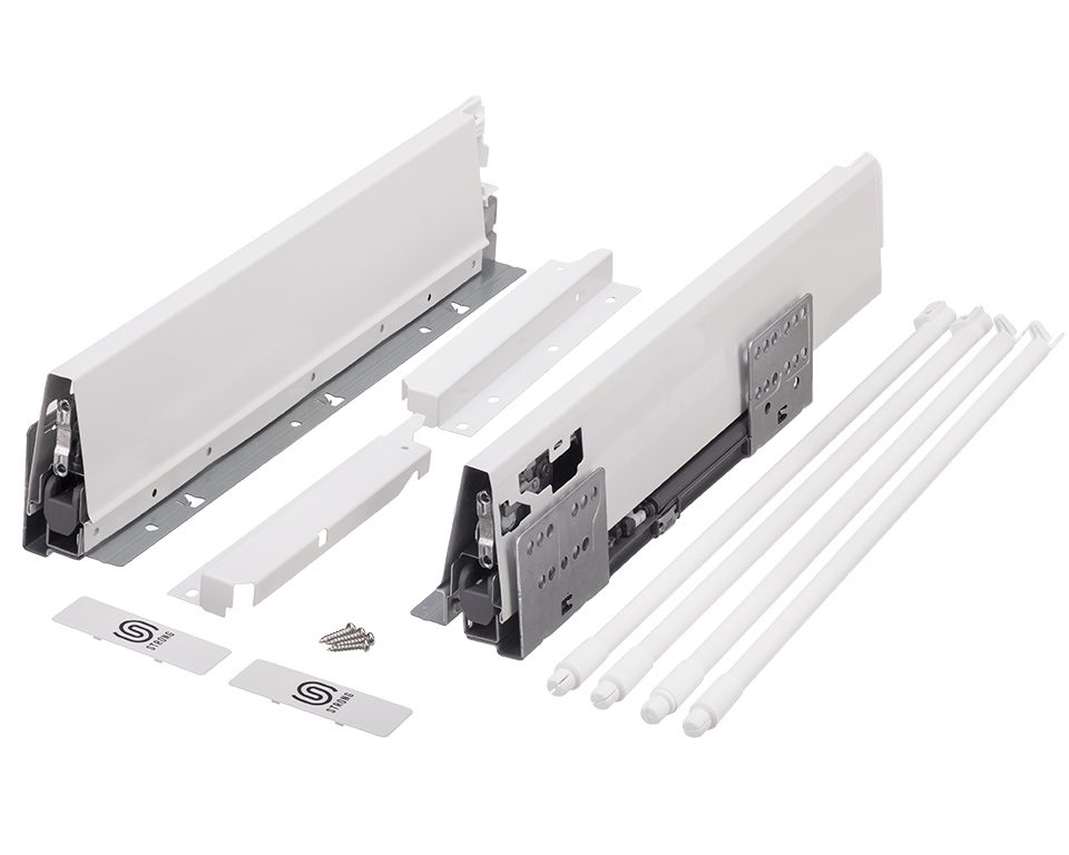 FIÓKRENDSZER STRONG BOX 204/550MM FEHÉR