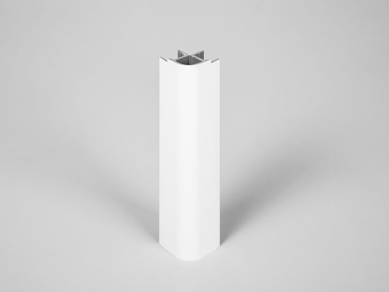 BÚTORLÁB KELLÉK LÁBAZATELEM SAROK 90 FOKOS FEHÉR 150MM