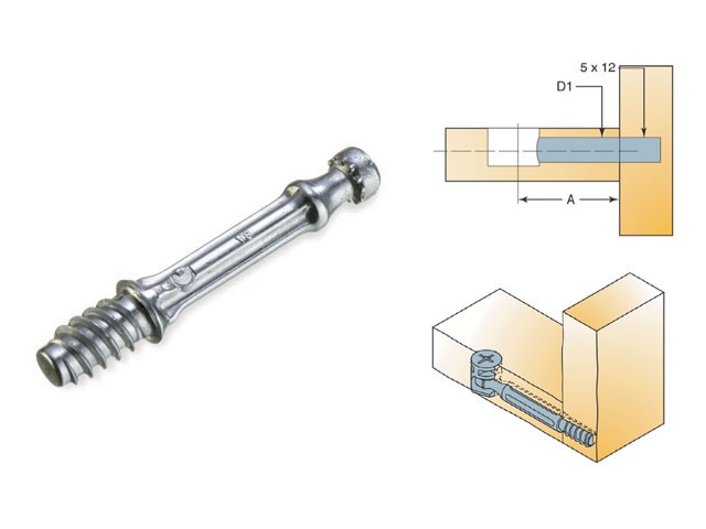 VASALAT EGYÉB EXCENTERSZÁR GYORSSZERELŐS EUR 7X34 MM CINK FÉM